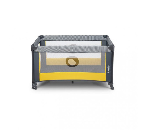 Ліжечко-манеж Lionelo Stefi Yellow Lemon 64 х 124 х 73 см - сіро-жовтий Ліжечко-манеж Lionelo Stefi Yellow Lemon 64 х 124 х 73 см - сіро-жовтий