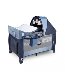 Ліжечко-манеж Lionelo Sven Plus Blue Navy - синій