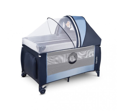 Ліжечко-манеж Lionelo Sven Plus Blue Navy - синій Ліжечко-манеж Lionelo Sven Plus Blue Navy - синій