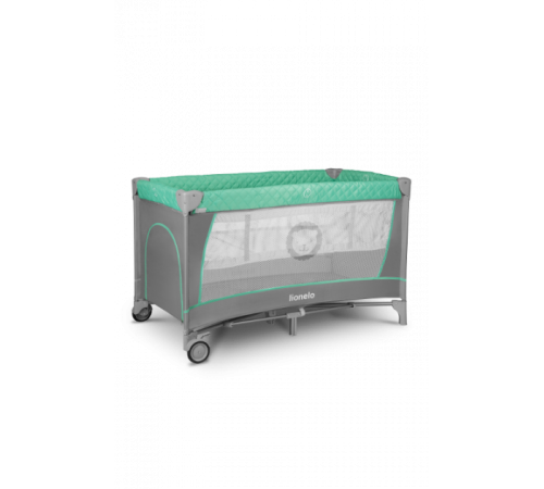 Ліжечко-манеж Lionelo Flower Turquoise 84 х 125 х 41 см - сіро-бірюзовий Ліжечко-манеж Lionelo Flower Turquoise 84 х 125 х 41 см - сіро-бірюзовий