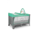 Ліжечко-манеж Lionelo Flower Turquoise 84 х 125 х 41 см - сіро-бірюзовий