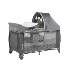 Ліжечко-манеж Lionelo Sven Plus Grey Scandi - сірий