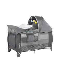 Ліжечко-манеж Lionelo Sven Plus Grey Scandi - сірий