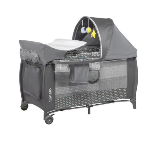 Ліжечко-манеж Lionelo Sven Plus Grey Scandi - сірий Ліжечко-манеж Lionelo Sven Plus Grey Scandi - сірий