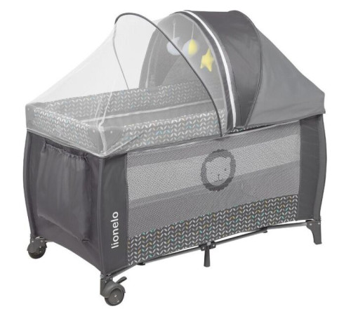 Ліжечко-манеж Lionelo Sven Plus Grey Scandi - сірий Ліжечко-манеж Lionelo Sven Plus Grey Scandi - сірий