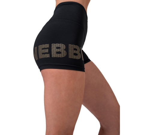 Жіночі шорти Nebbia Gold Print 828 - чорний/XS Жіночі шорти Nebbia Gold Print 828 - чорний/XS