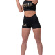 Жіночі шорти Nebbia Gold Print 828 - чорний/XS