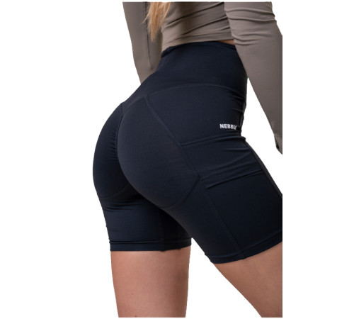 Жіночі шорти спортивні Nebbia Fit & Smart 575 - чорний/XS Жіночі шорти спортивні Nebbia Fit & Smart 575 - чорний/XS
