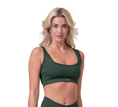 Жіночий топ, бюстгальтер Nebbia Miami Sporty Bralette 554 - зелений/S Жіночий топ, бюстгальтер Nebbia Miami Sporty Bralette 554 - зелений/S