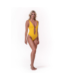 Жіночий купальник Nebbia High Energy Monokini 560 - жовтий/S