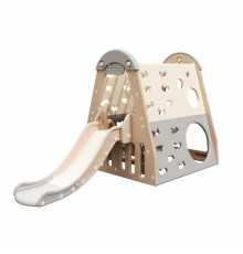 Дитяча гірка inSPORTline Climbino, 133,7 x 255,3 x 108 см, сіра