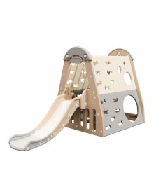 Дитяча гірка inSPORTline Climbino, 133,7 x 255,3 x 108 см, сіра