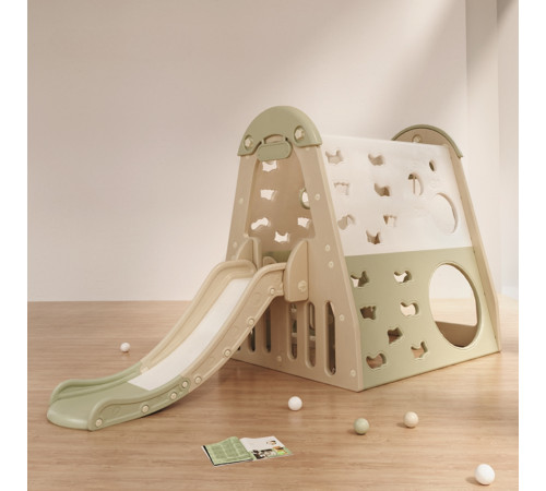 Дитяча гірка inSPORTline Climbino, 133,7 x 255,3 x 108 см, зелена
