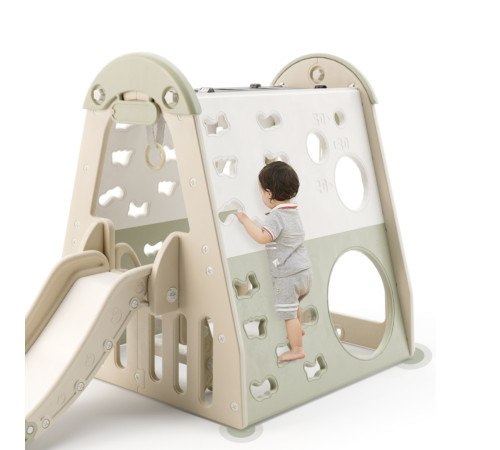 Дитяча гірка inSPORTline Climbino, 133,7 x 255,3 x 108 см, зелена