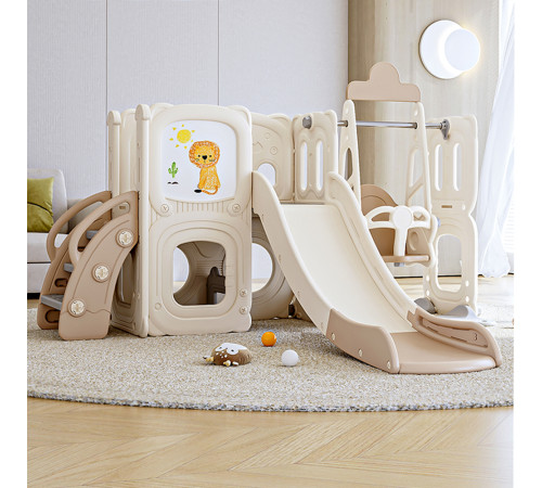 Дитячий ігровий майданчик Playground inSPORTline Nikino 123 x 201 x 207 см, бежевий