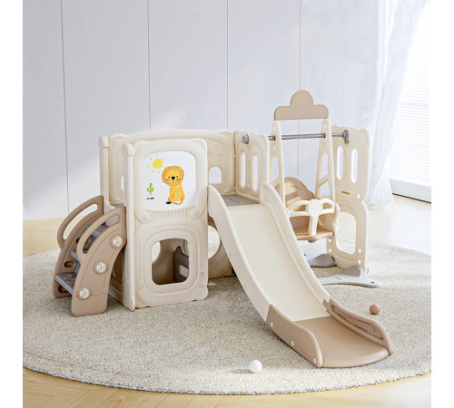 Дитячий ігровий майданчик Playground inSPORTline Nikino 123 x 201 x 207 см, бежевий