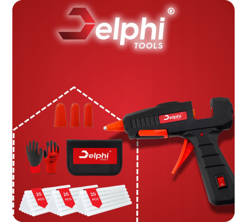 Клейовий пістолет Delphi Tools 100Вт 60x 7мм