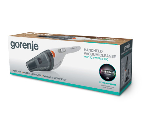 Пилосос акумуляторний GORENJE MVC 72 FW