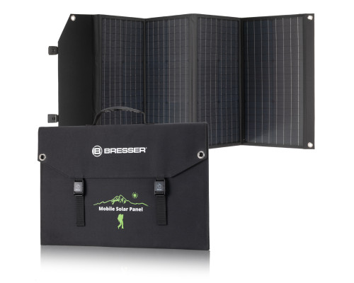 Портативний зарядний пристрій сонячна панель Bresser Mobile Solar Charger 90 Watt USB DC (3810060)