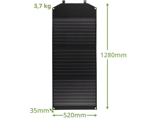 Портативний зарядний пристрій сонячна панель Bresser Mobile Solar Charger 90 Watt USB DC (3810060)