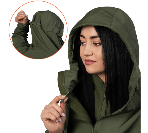 Жіноча куртка Stalker SoftShell Олива (7441), XL