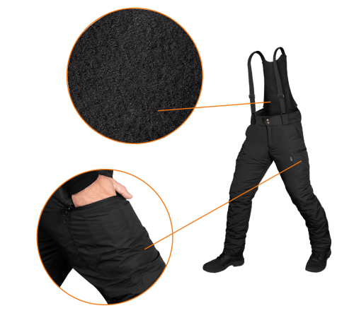 Зимові штани Patrol Nylon Taslan Чорні (7357), XL Зимові штани Patrol Nylon Taslan Чорні (7357), XL