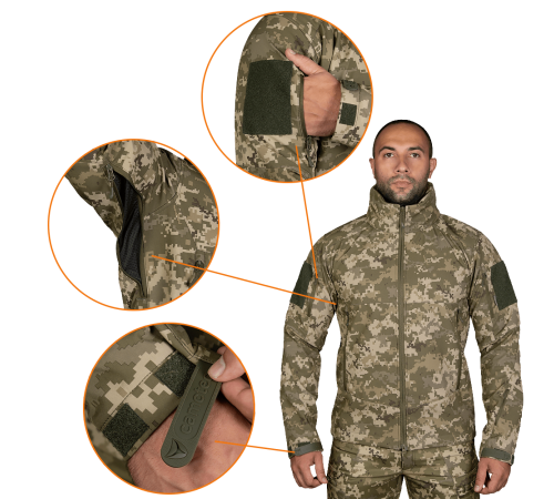 Комплект Phantom SoftShell Піксель (8386), M