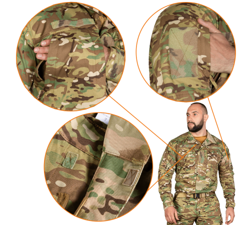 Кітель Blitz Twill Multicam (8012), XXXXL Кітель Blitz Twill Multicam (8012), XXXXL