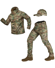 Комплект Softshell (Костюм+Бейсболка) Multicam (8358), S