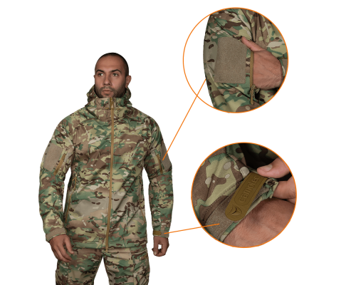 Комплект Softshell (Костюм+Бейсболка) Multicam (8358), S