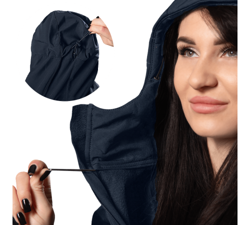 Жіноча куртка Stalker SoftShell Темно-синя (7443), S