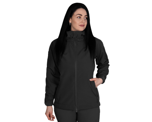 Жіноча куртка Stalker SoftShell Чорна (7442), M