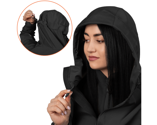 Жіноча куртка Stalker SoftShell Чорна (7442), M