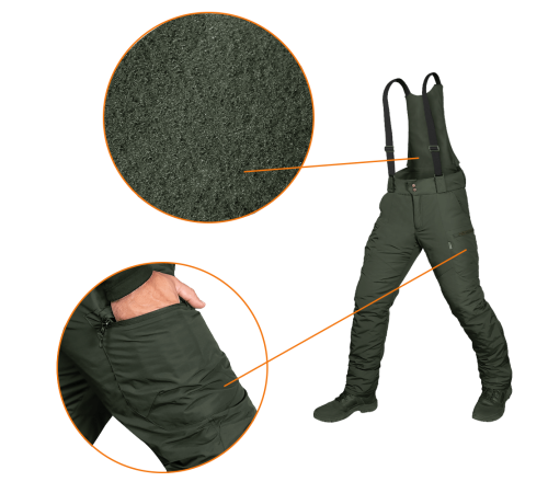 Зимові штани Patrol Темна Олива (8328), XXXL Зимові штани Patrol Темна Олива (8328), XXXL