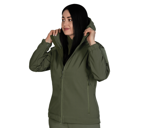 Жіноча куртка Stalker SoftShell Олива (7441), M