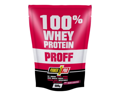 100% Whey Protein Proff Power Pro - 500g Chocolate Cherry