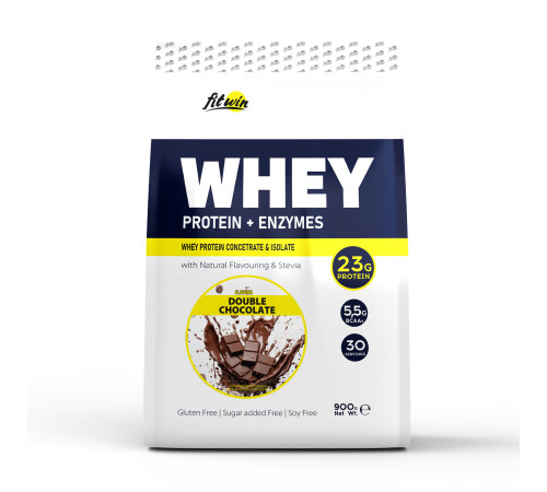 Сироватковий протеїн Whey - 900г Подвійний шоколад