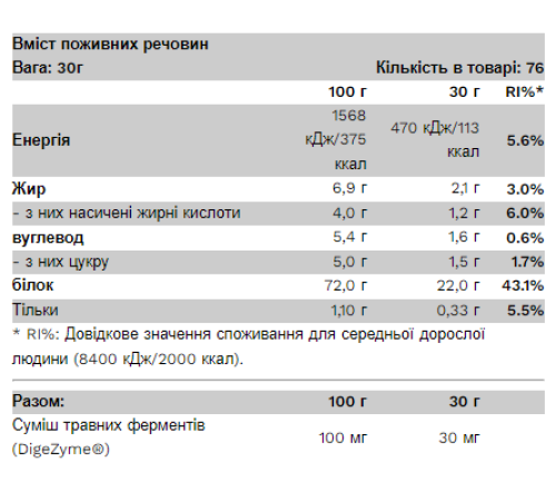 Протеїн (Whey Protein) - 500г Лимонний чізкейк