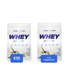 Whey Protein - 900g x10 + 1x Whey Protein - 900g в подарунок!