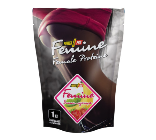 Femine Protein Power Pro - 1000g Banan-Wild Strawberry Femine Protein Power Pro - 1000g Banan-Wild Strawberry