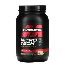 Сироватковий протеїн Nitro Tech 100% Whey Gold - 908г Французький ванільний крем