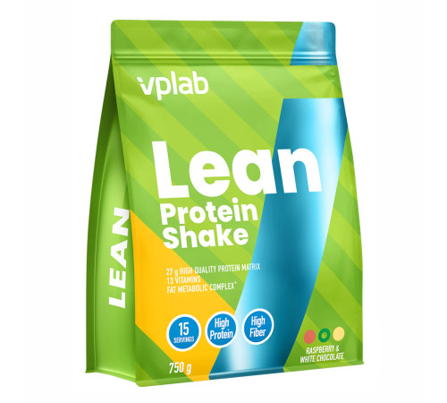 Lean Protein Shake VPLab - 750g Raspberry White Chocolate Lean Protein Shake VPLab - 750g Raspberry White Chocolate