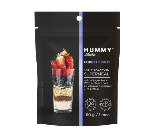 Шейк Hummy Shake Tasty Balanced Supermeal - 110г Лісові фрукти