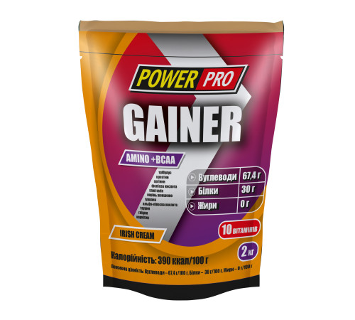 Gainer Power Pro - 2000g Irish Cream