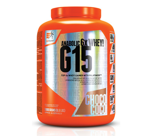 G15 Anabolic Gainer Extrifit - 3000g Choco-Coconut