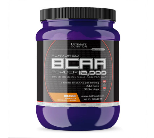 BCAA Powder 12000 - 7.6g Orange Sample BCAA Powder 12000 - 7.6g Orange Sample
