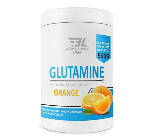 Glutamine Bodyperson Labs - 500g Orange