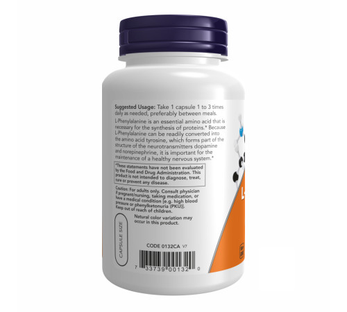 L-Phenylalanine 500mg Now Foods - 120 vcaps