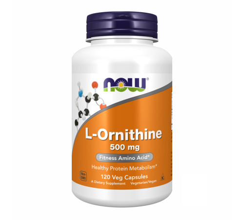 ORNITHINE 500mg Now Foods - 120 vcaps ORNITHINE 500mg Now Foods - 120 vcaps