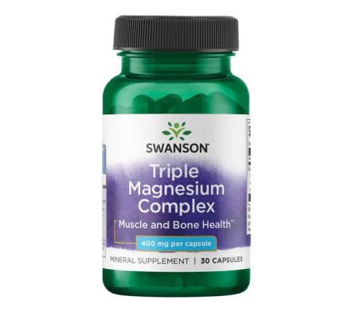 Потрійний магнієвий комплекс Triple Magnesium Complex 400мг - 30 капсул Потрійний магнієвий комплекс Triple Magnesium Complex 400мг - 30 капсул